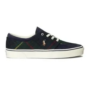 Polo Ralph Lauren RRL Faxon Lace Up Canvas Green Plaid Shoes Mens 12 New Polo Ralph Lauren RRL Faxon X Canvas Suede Green Tartan  main image 2